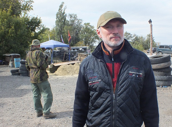 Алексей Журавлёв - на блокпосту ополченцев Новороссии, 22 сентября 2014 г.