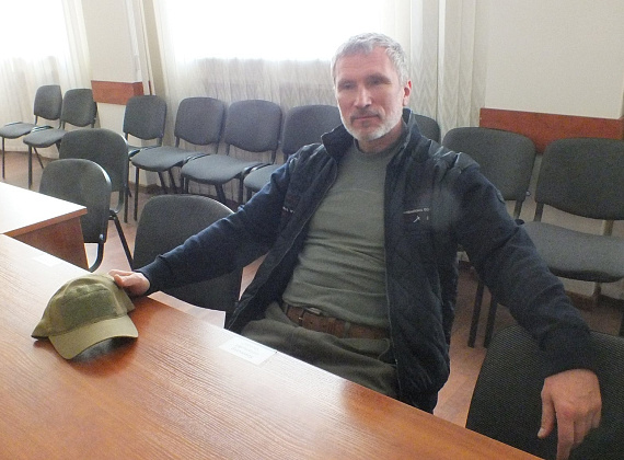 Алексей Журавлёв посетил разрушенный луганский завод "Маршал", 22 сентября 2014 г.