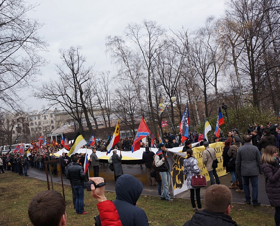 Соратники приняли участие в Патриотическом марше в Петербурге