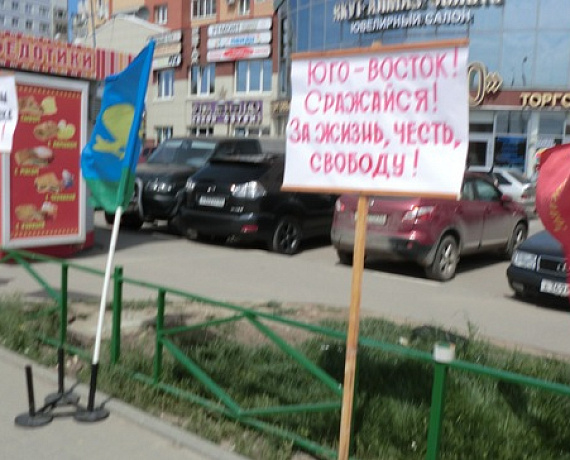 Рязанские активисты провели пикет в поддержку Новороссии