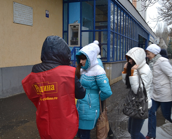 Патриоты Саратова поддержали пикетами выборы в Новороссии