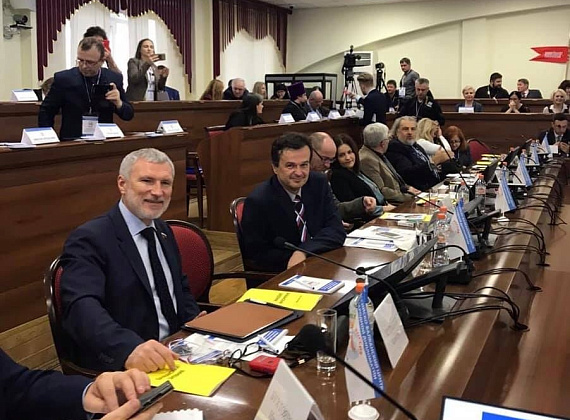 Федор Бирюков на Первом саммите российско-балканской народной дипломатии (Воронеж, 12-13.11.2019)
