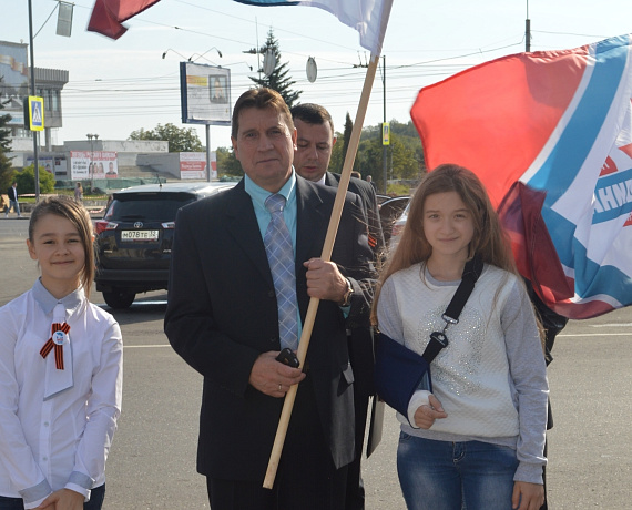 Соратники приняли участие в параде в Брянске