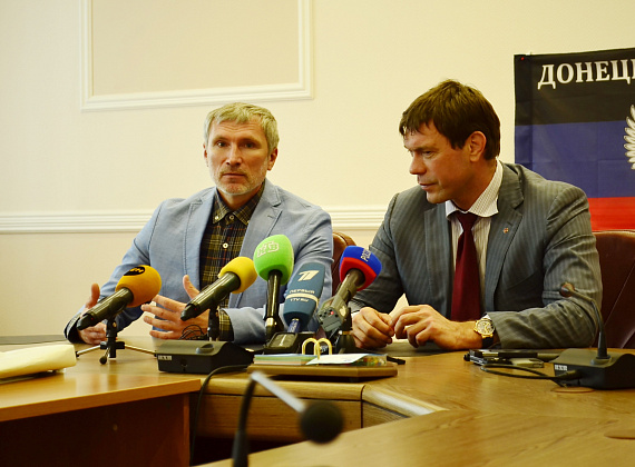 Алексей Журавлёв в Донецке: пресс-конференция, общение с прессой, интервью (часть 2), 12 июня 2014 г.