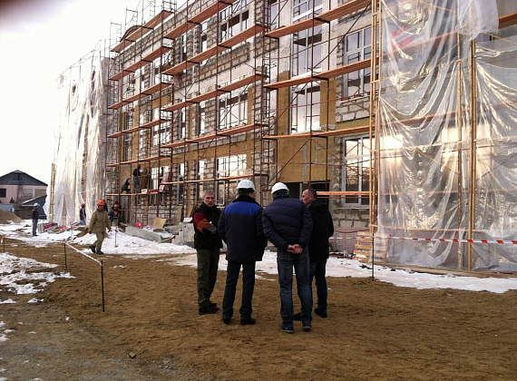 Алексей Журавлёв инспектирует строящиеся соцобъекты в ПМР, 04.01.2015 (часть 1)