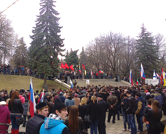 Ставропольская "РОДИНА" приняла участие в митинге в поддержку русских Украины и Крыма
