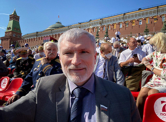 Алексей Журавлев на Параде Победы (Москва, 24.06.2020)