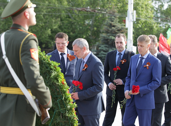 Визит российской делегации во главе с Рогозиным в ПМР, 9 мая 2014 г.