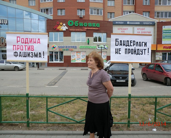 Рязанские соратники провели пикет в поддержку Новороссии