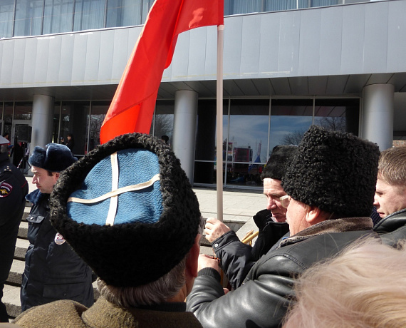 В Северной Осетии местные партийцы приняли участие в митинге в поддержку Крыма