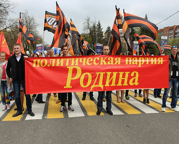 Соратники провели первомайскую демонстрацию в Курске