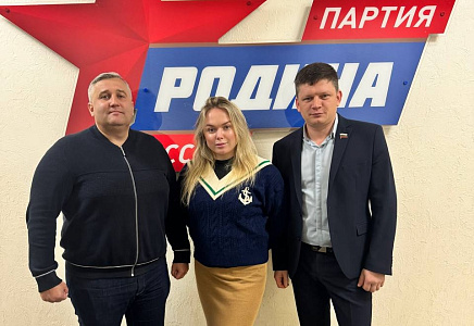 Калегина и Рылеев встретились с депутатом Тамбовской облдумы Сергеем Мягких