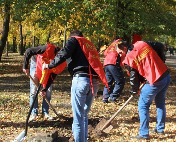 Социал-патриоты высадили деревья в Новочеркасске