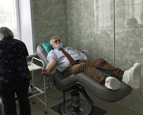 Соратники Воронежской "РОДИНЫ" сдали кровь