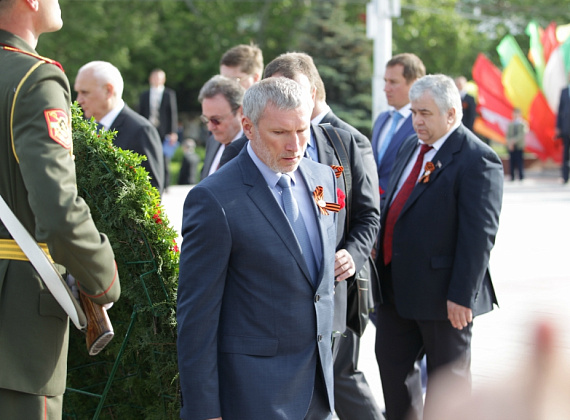 Визит российской делегации во главе с Рогозиным в ПМР, 9 мая 2014 г.