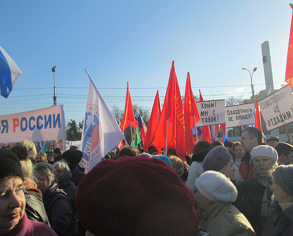 Рязанская "РОДИНА" вышла на митинг в поддержку Крыма