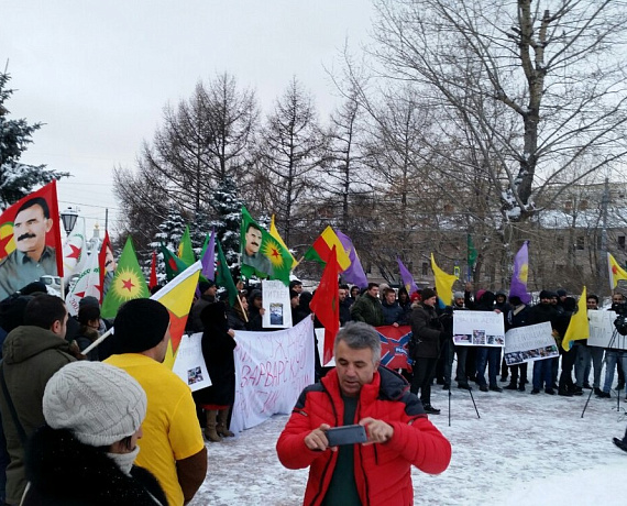 Столичные соратники приняли участие в митинге "За свободу курдского народа!"