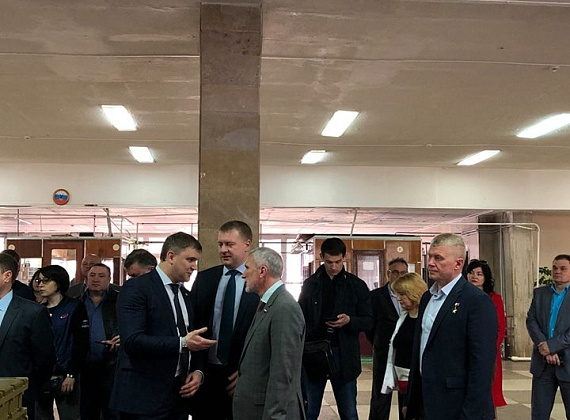 Рабочий визит Алексея Журавлева в составе делегации Дмитрия Рогозина в г. Борисоглебск Воронежской области, 13.04.2019