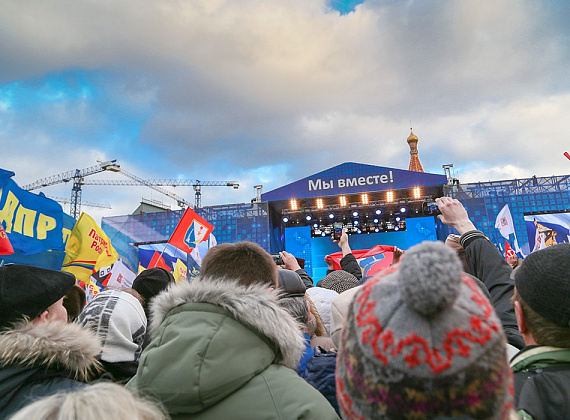 Митинг-концерт на Красной площади в поддержку принятия Крыма в состав РФ, 18 марта 2014 г.