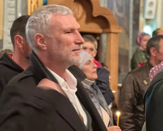 Алексей Журавлев принял участие в пасхальном богослужении в Мичуринске