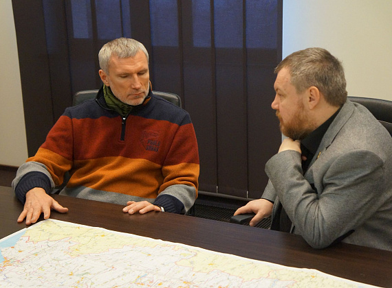 Встреча Алексея Журавлёва с председателем Народного Совета ДНР Андреем Пургиным и депутатом Народного Совета Екатериной Мартьяновой, 30.01.2015