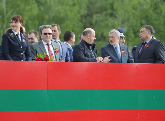 Визит российской делегации во главе с Рогозиным в ПМР, 9 мая 2014 г.