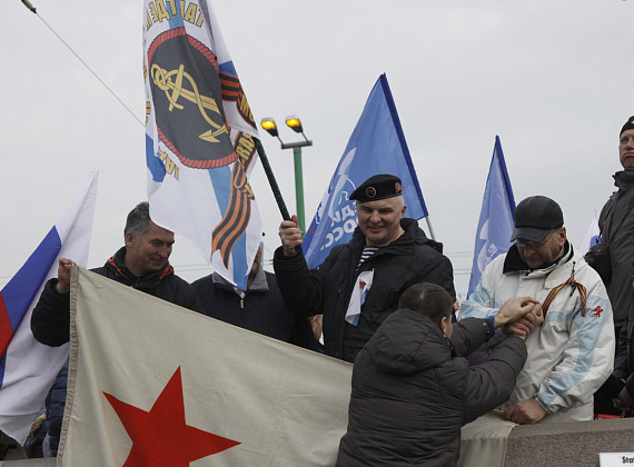 Митинг на Васильевском спуске в поддержку Крыма, 7 марта 2014 г.
