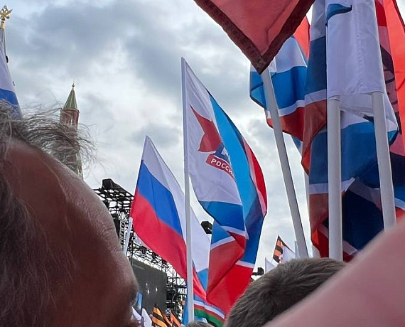 "РОДИНА" приняла участие в митинге "Своих не бросаем" на Манежной площади в Москве