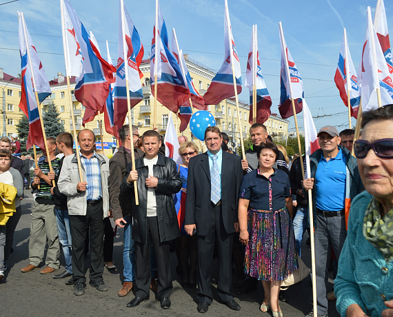 Соратники приняли участие в параде в Брянске