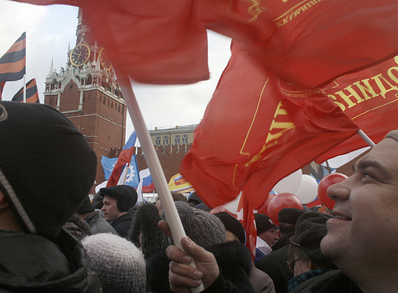 Партия "РОДИНА" на митинге-концерте на Красной площади, 18 марта 2014 г.