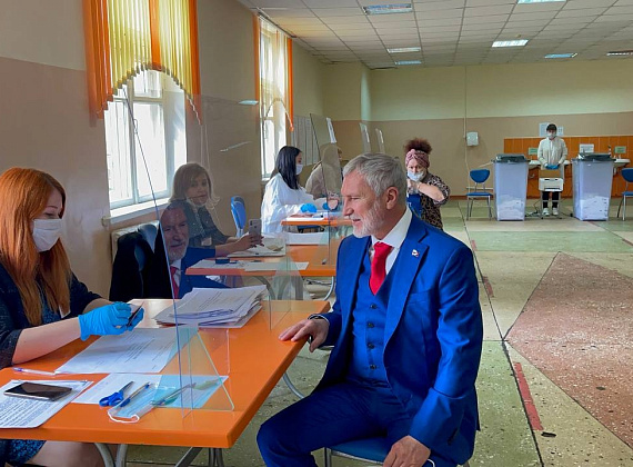 Алексей Журавлев проголосовал и встретился с соратниками в Тамбове, 18.09.2021
