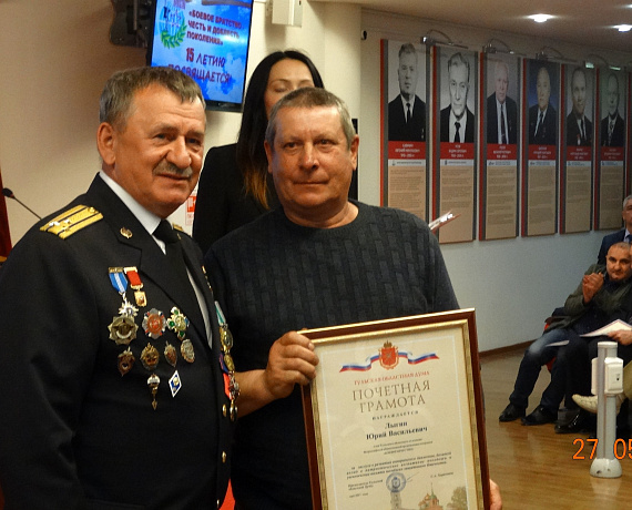 Трифонов поблагодарил членов "Боевого братства" за участие в общественной жизни Тулы