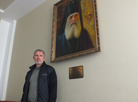 Алексей Журавлёв посетил разрушенный луганский завод "Маршал", 22 сентября 2014 г.