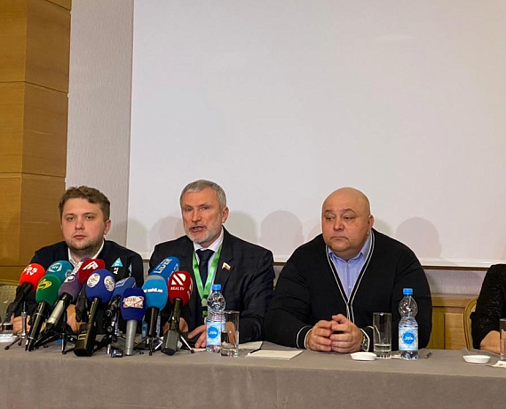 Журавлев принял участие в пресс-конференции по выборам в Нацсобрание Азербайджана