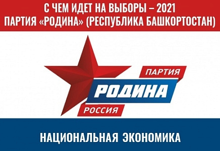 С ЧЕМ ИДЕТ НА ВЫБОРЫ 2021 ГОДА БАШКИРСКАЯ "РОДИНА" (НАЦИОНАЛЬНАЯ ЭКОНОМИКА)