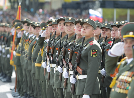 Визит российской делегации во главе с Рогозиным в ПМР, 9 мая 2014 г.