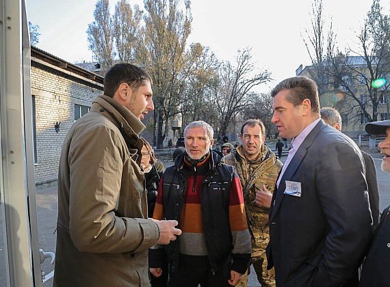 Делегация партии "РОДИНА" в Новороссии, 02.11.2014
