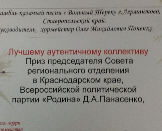 Краснодарские активисты провели Фестиваль казачьей культуры