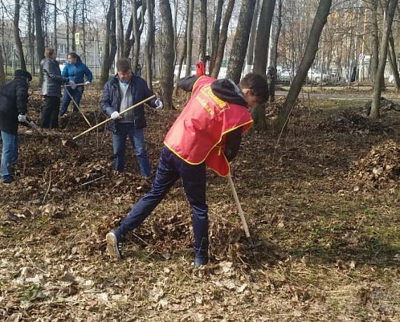 Партийцы приняли участие в общегородском субботнике в Новомосковске