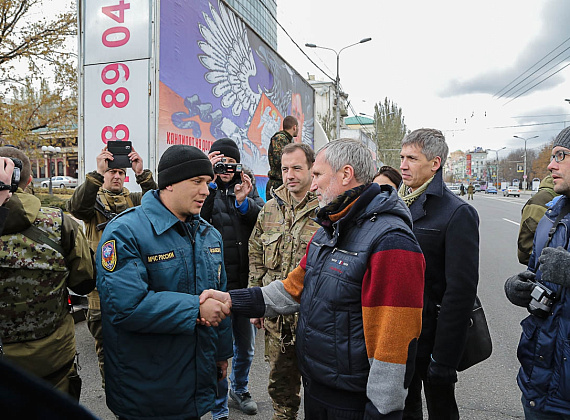 Делегация партии "РОДИНА" в Новороссии, 02.11.2014