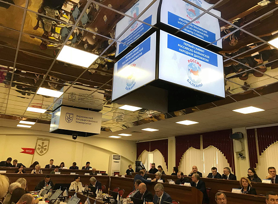 Федор Бирюков на Первом саммите российско-балканской народной дипломатии (Воронеж, 12-13.11.2019)
