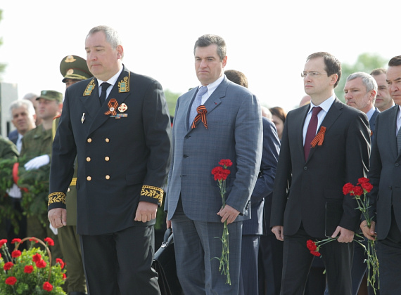 Визит российской делегации во главе с Рогозиным в ПМР, 9 мая 2014 г.