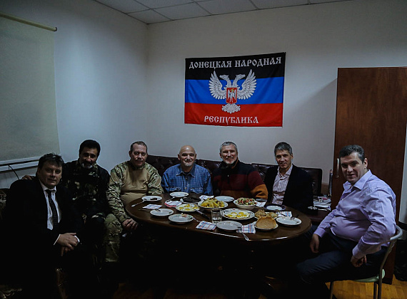 Делегация партии "РОДИНА" в Новороссии, 02.11.2014