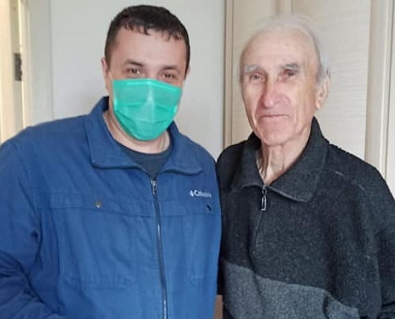 Активисты новосибирской "РОДИНЫ" поздравили ветеранов, проживающих в районе Пашино