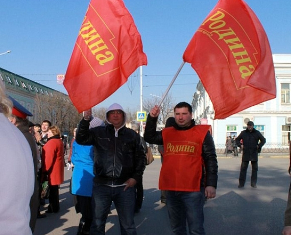 Партийцы Новочеркасска пришли на митинг в честь Дня народного единства