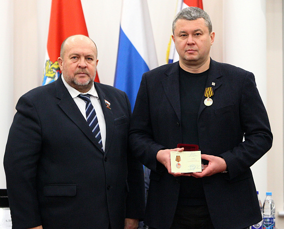 Валерий Барсук отмечен почетным знаком "За патриотическое воспитание"