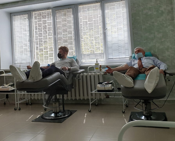 Соратники Воронежской "РОДИНЫ" сдали кровь