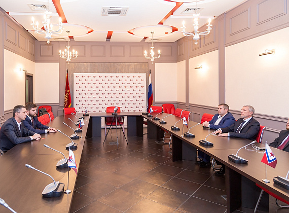 Встреча Алексея Журавлёва с руководством сербской партии "Двери", 02.10.2015