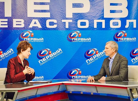 Алексей Журавлёв в Севастополе, 14 марта 2014 г.