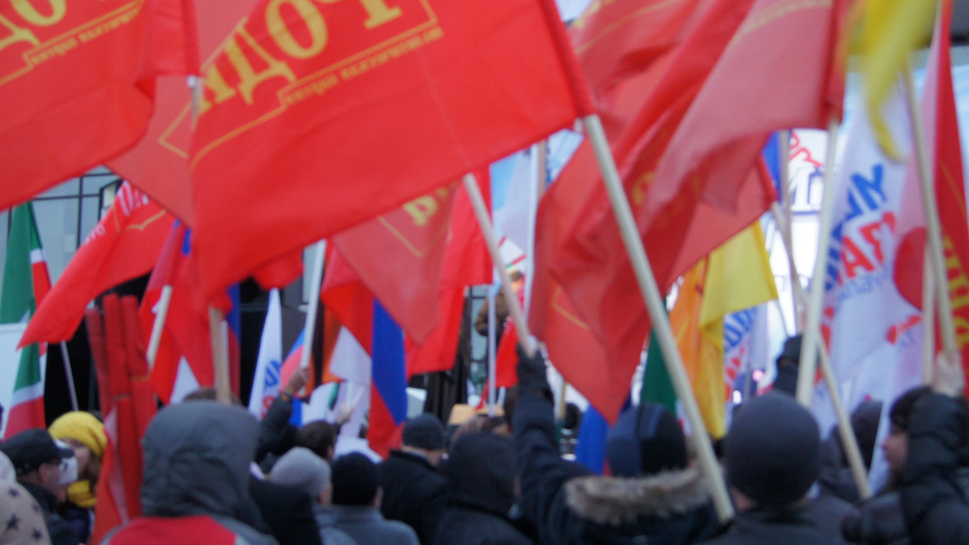 В Казани на площади Тысячелетия состоялся митинг "Мы вместе навсегда!"